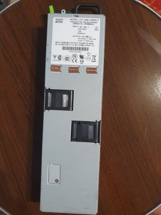 Sursă de alimentare în comutație Emerson, Astec  850W DS850-3