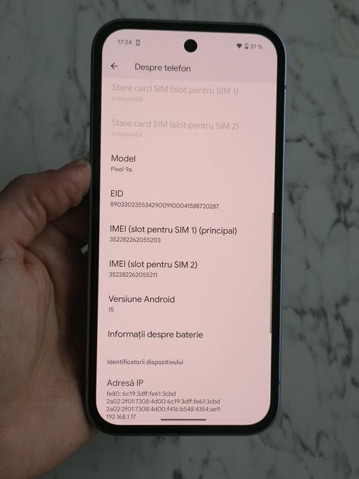 Vand/Schimb Google Pixel 9a 128gb