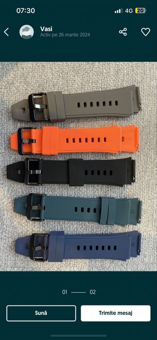 Curea din silicon pentru Huawei GT2 Pro, GT3 Pro