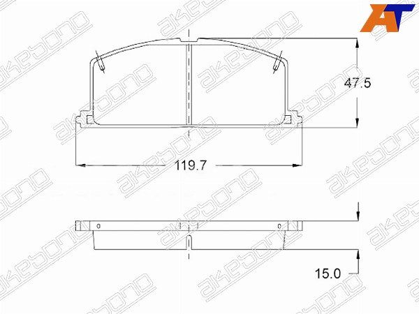 Колодки тормозные Toyota Caldina