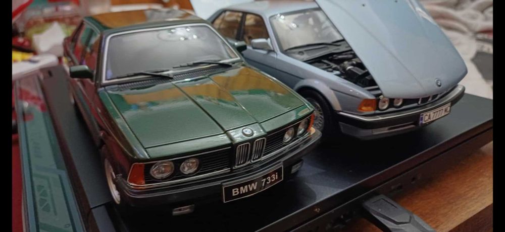 BMW E23 733i 1/18 1977г./тъмнозелен металик/KKscale 1 of 1000