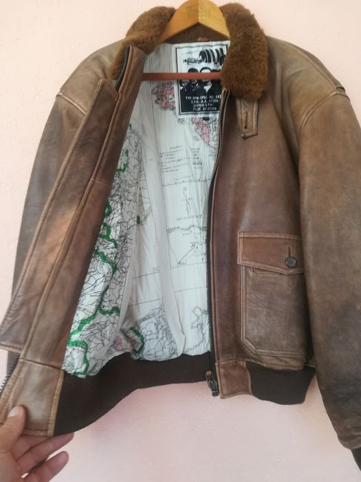 Geaca piele Aviator SPW mărimea xl