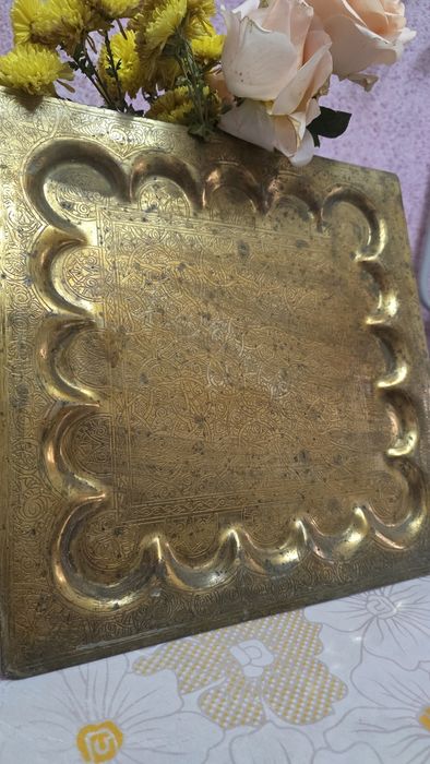 Медный поднос антикварный 2 вида