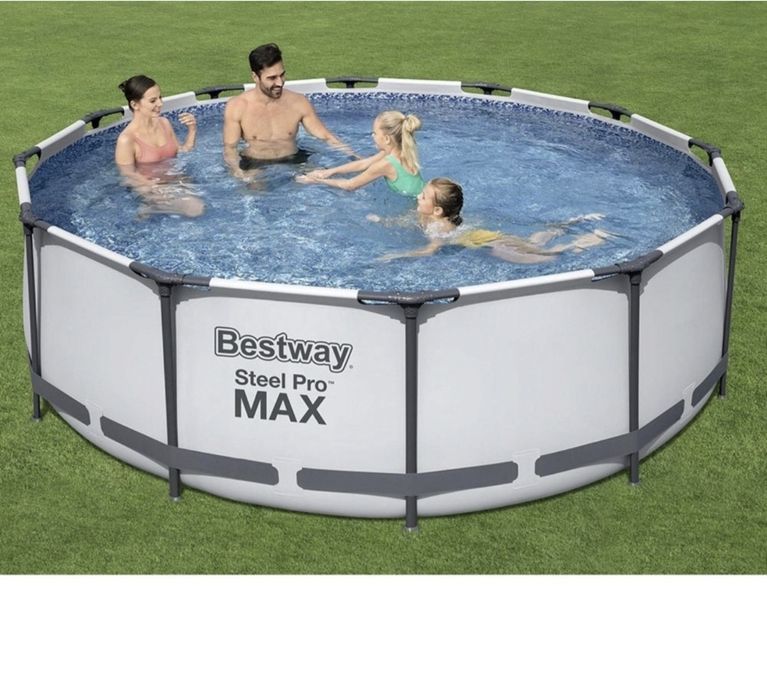 Bestway steel pro max 305×76cm + помпа + покривало