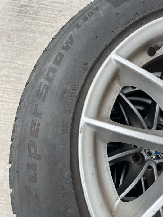 Jante 17 originale bmw x3 , 5x120 , anvelope iarna 225 60 17 dot 2024