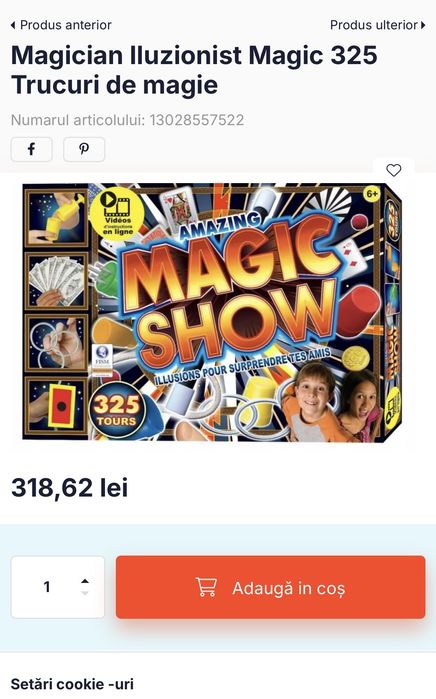 Set cadou magie copii nou sigilat
