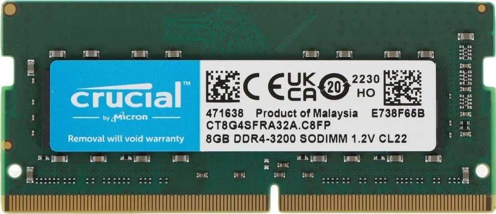 ОЗУ Crucial 8Gbx2 3200 SO-DIMM