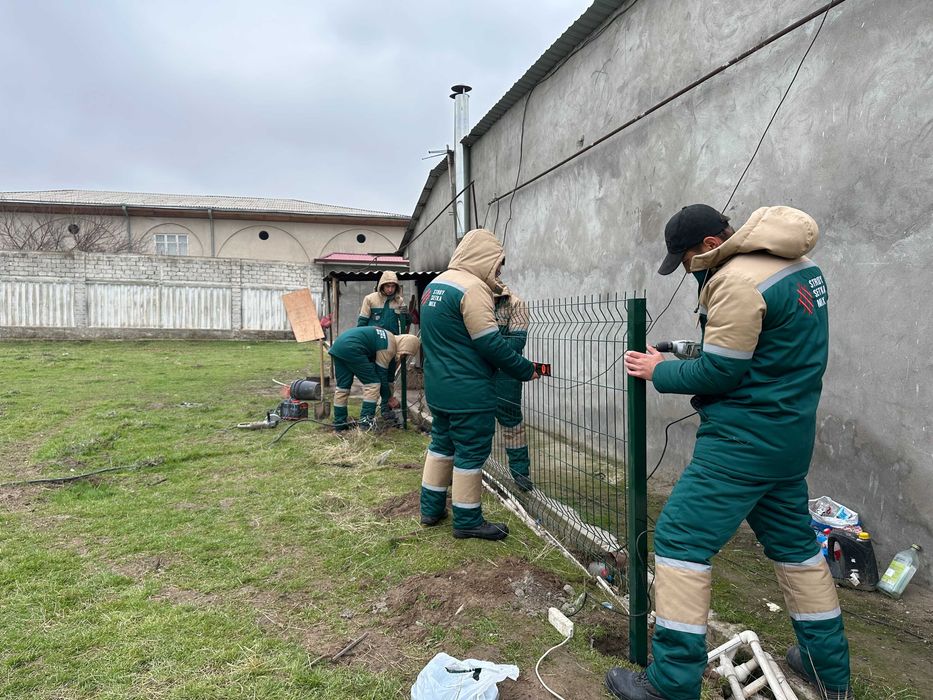 Еврозабор 3Д сетка Установка киламиз Yevrozabor o'rnatamiz