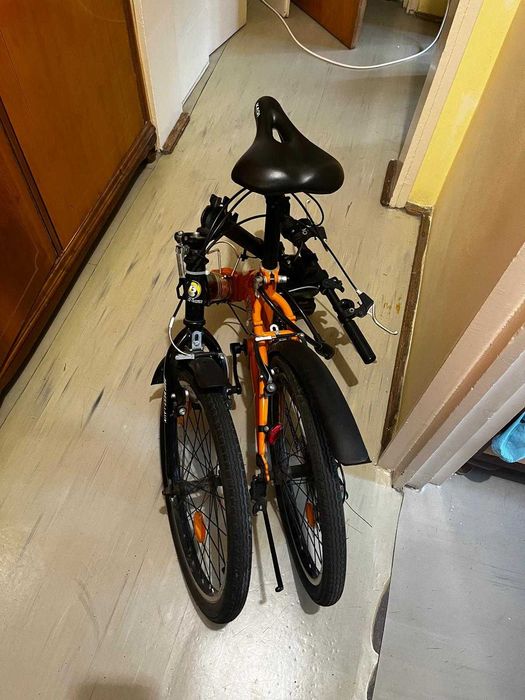 Bicicletă pliabilă Bestlau 20", 6 viteze + lanț antifurt + suport telefon