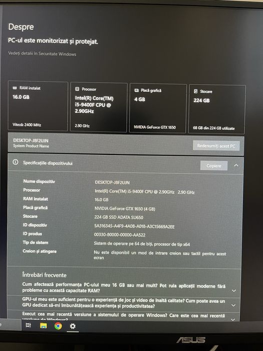 Pc gaming in stare foarte buna