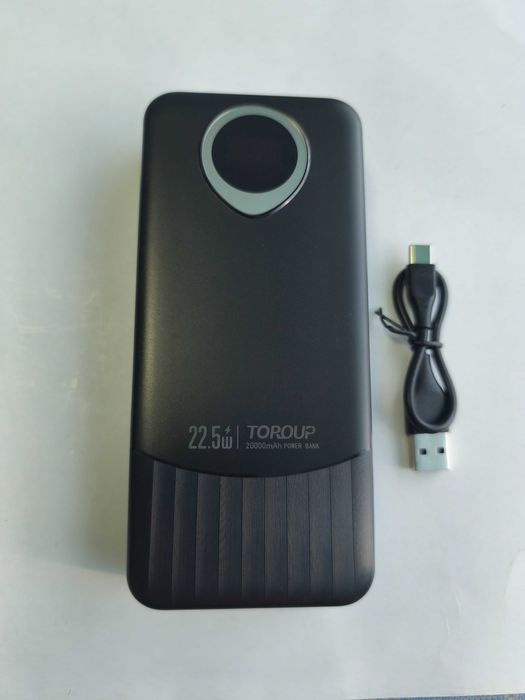 Baterie externa - power bank 20000 mAh cu cabluri si incarcare rapida