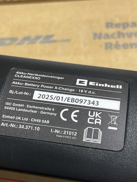 Curatator podele fără fir Einhell Cleanexx Power X-Change pentru pardoseli dure (18 V, rolă de perii de 290 mm, mod Boost, autocurățare, fără baterie)