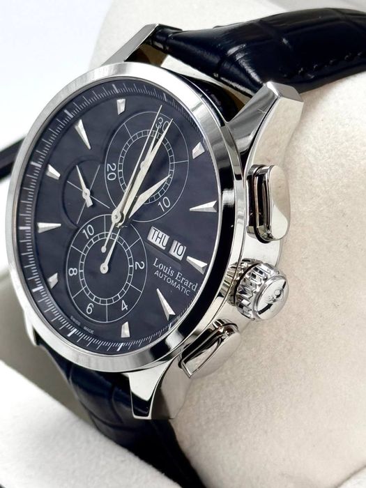 Швейцарские часы фирмы Louis Erard, хронограф механические