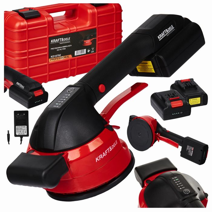 Ventuza vibranta cu acumulator ,50kg , 120mm  Kraft&Dele KD10792