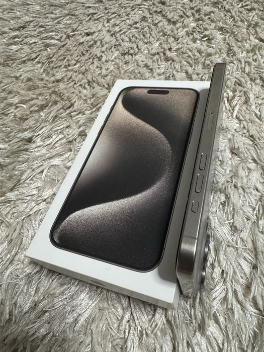 Iphone 15 pro max 512 GB ! Impecabil ! Natural titanium, baterie 88%