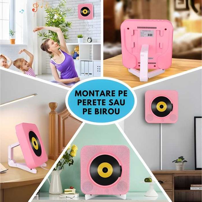 CD Player Portabil , Redare CD, Bluetooth, FM, AUX-IN, Card TF, USB