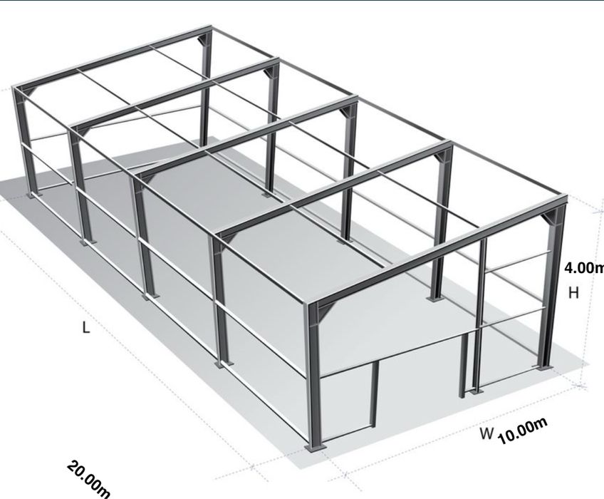 Hala metalica 10x20x4