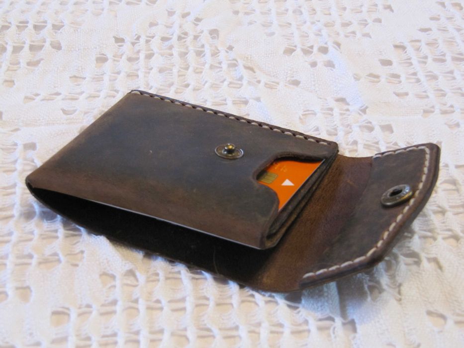 Portcard piele handmade