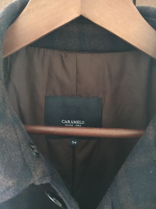 Palton bărbătesc superb din lana - CARAMELO 54 primavara/toamna