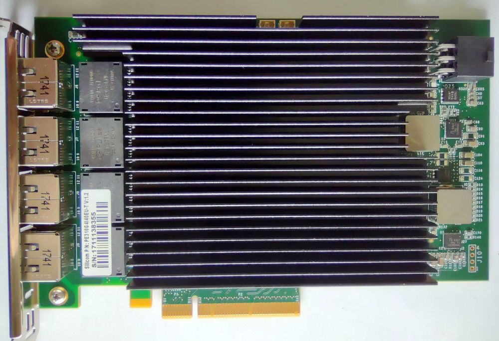 Intel X540-T4  4порт QP 10GBaseT Silicom PE310G4I40-T Мрежов Адаптер