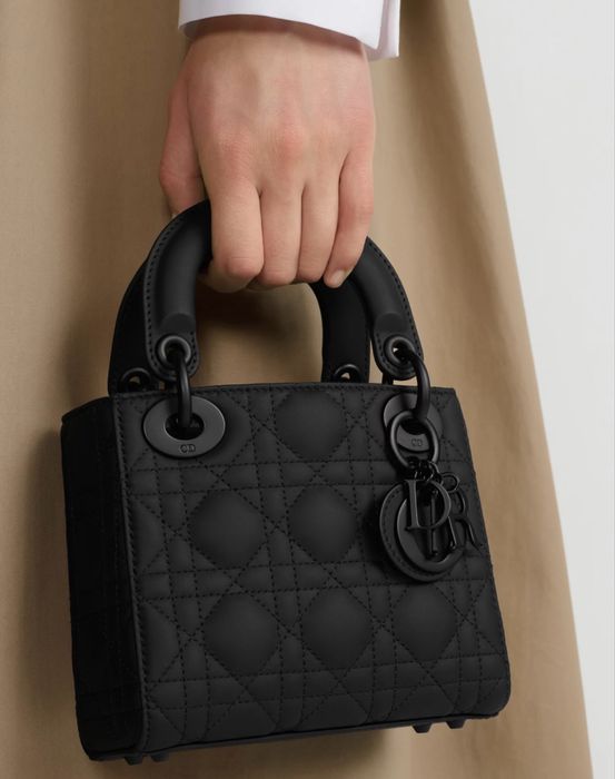 Чанта Mini Lady Dior Ultramatte нова