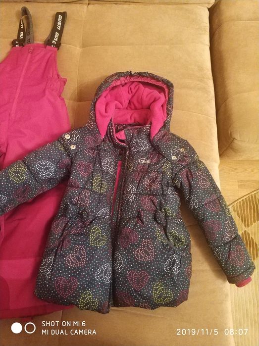 Зимний комплект на девочку 5-7 лет