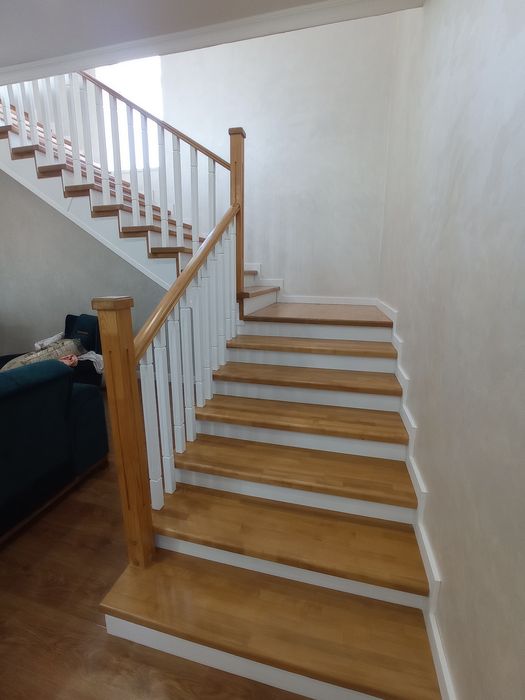 Лестница установка изготовление