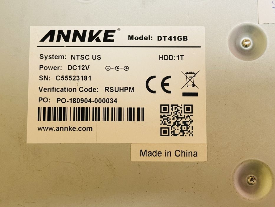 Annke DVR 4 Канален Рекордер за Видеонаблюдение