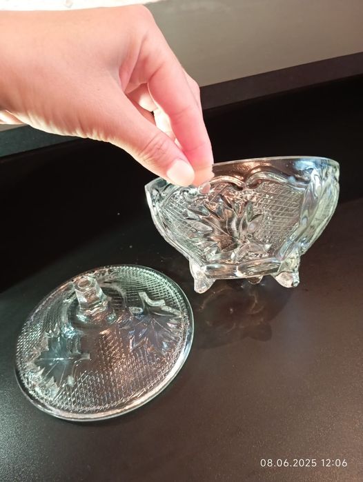 Вазочка чешское стекло