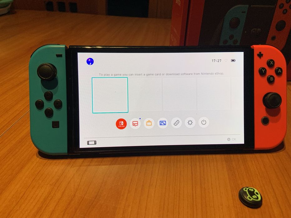 Nintendo switch oled blue and red с игра
