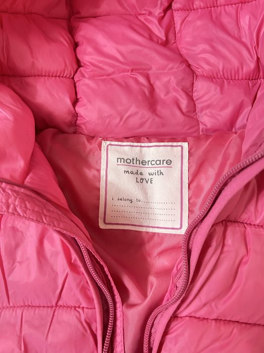 Розовая куртка на девочку Mothercare
