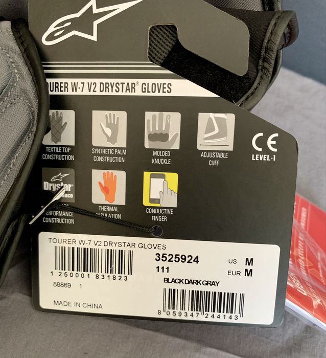 Alpinestars Tourer W-7 V2 Drystar manusi moto