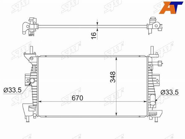 Радиатор Ford Focus