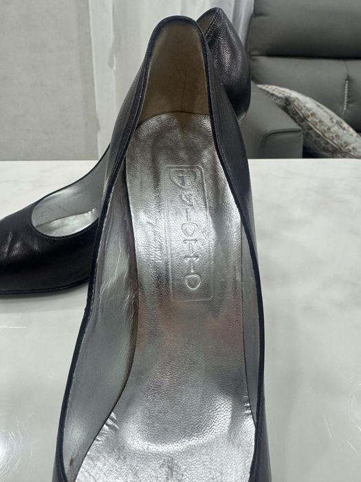 Туфли кожаные лодочки