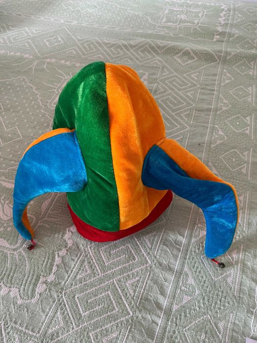 New Plush Jester Hat with Bells – Costume / Halloween / Carnival Party