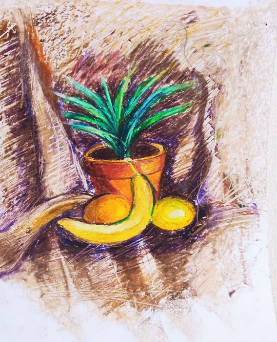 Рисунка с пастел.