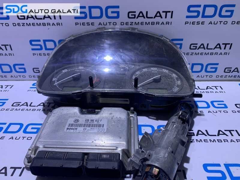 Kit Pornire Complet ECU Calculator Motor Cip Cheie Contact si Ceas Bord cu Imobilizator Skoda Octavia 1 1.9 TDI AGR 1997 - 2011 Cod 038906012F 0281010127 [L4432]