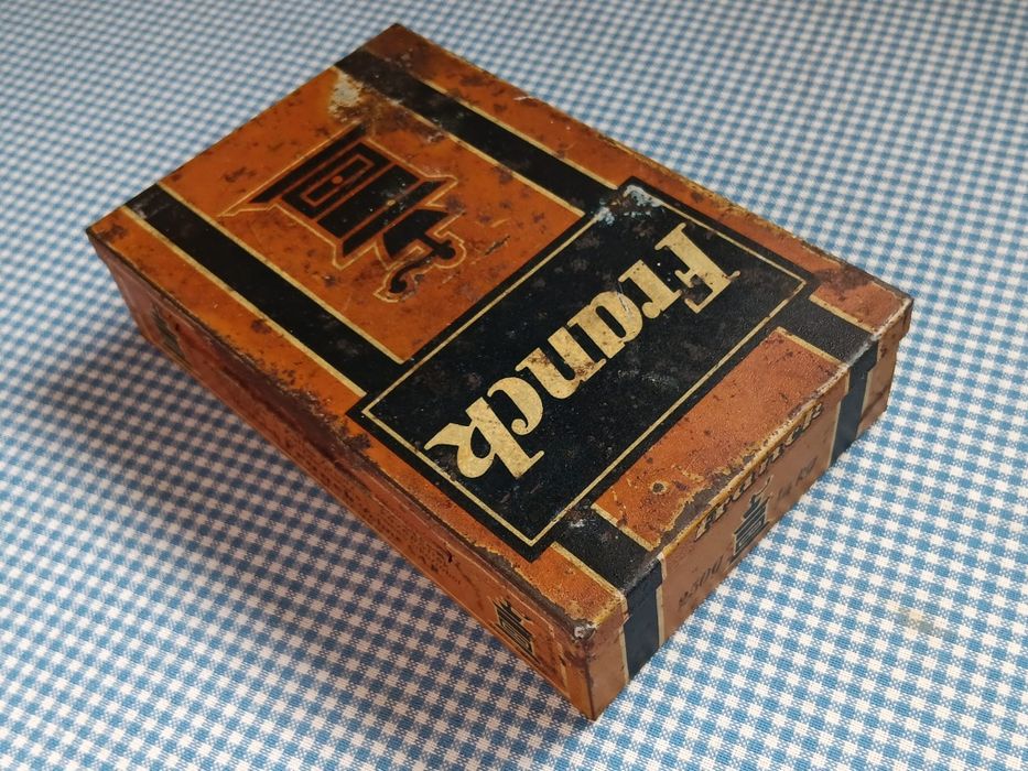 Cutie cafea interbelica ,Franck , Românească ,veche