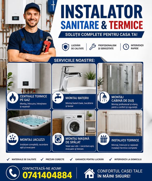 Instalator instalații termice și sanitare