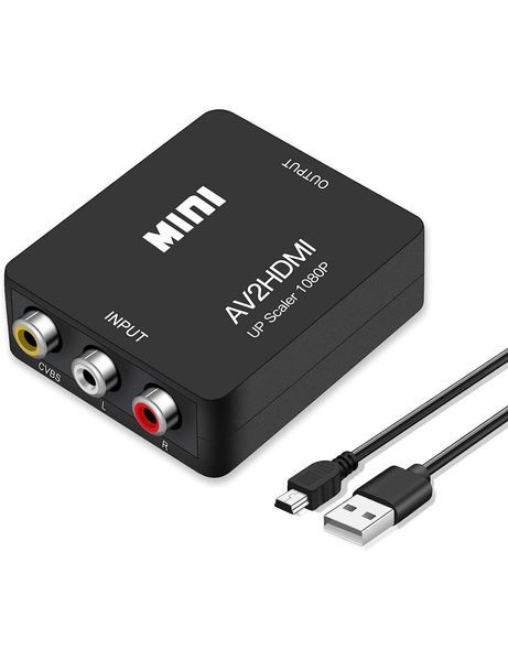 AV Чинч към HDMI преходник FullHD 1080p