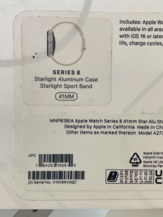 Apple watch 8 41mm GPS