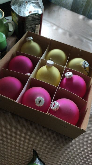 Советские стеклянные ёлочные игрушки