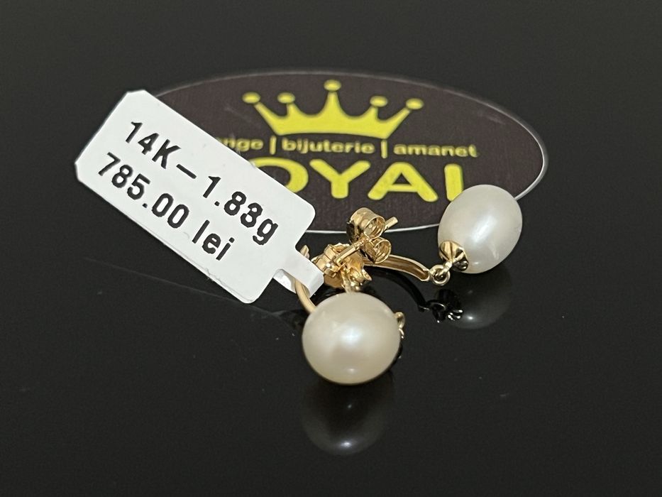 Bijuteria Royal CB : Cercei aur 14k 1,83 grame