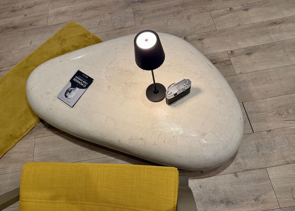 Masuta cafea din piatra  naturala - model sculptural tip Sasso