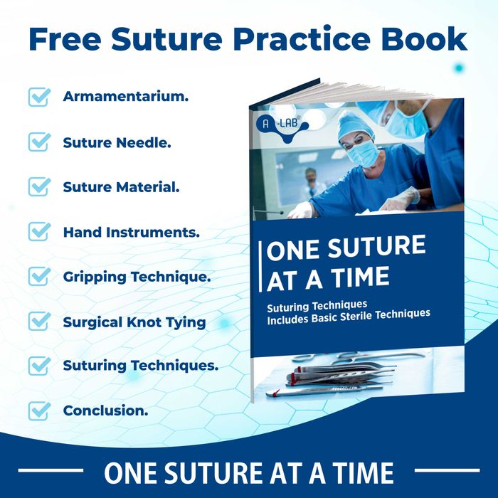 Хирургический тренажер для медиков. Hабор инструментов в одном кейсе.