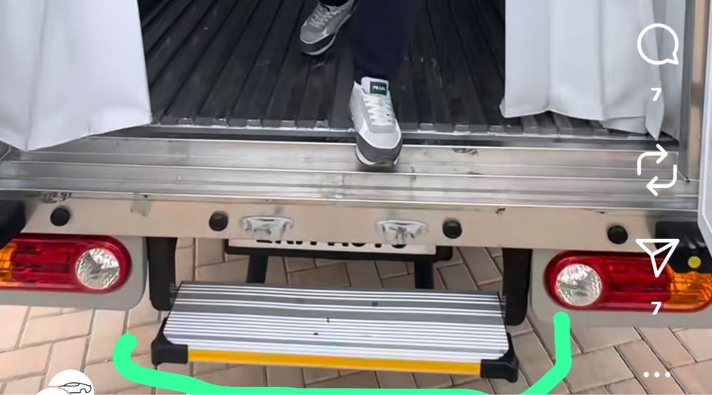 Задняя алюминиевая подножка от Hyundai Porter Kia Bongo