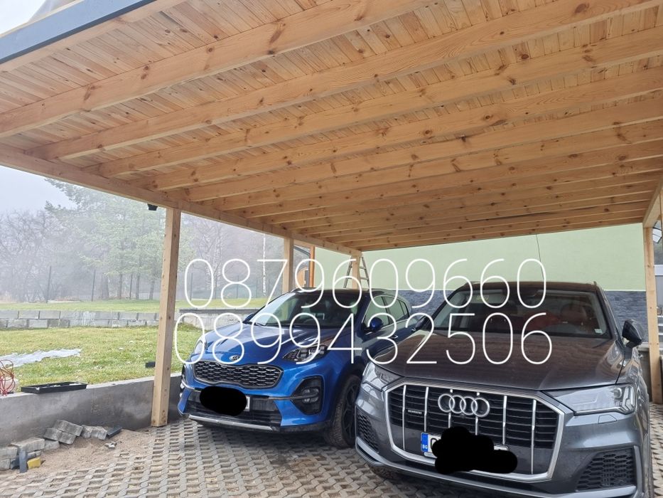 Дървени навеси конструкции беседки и барбекюта. Козирки Веранди