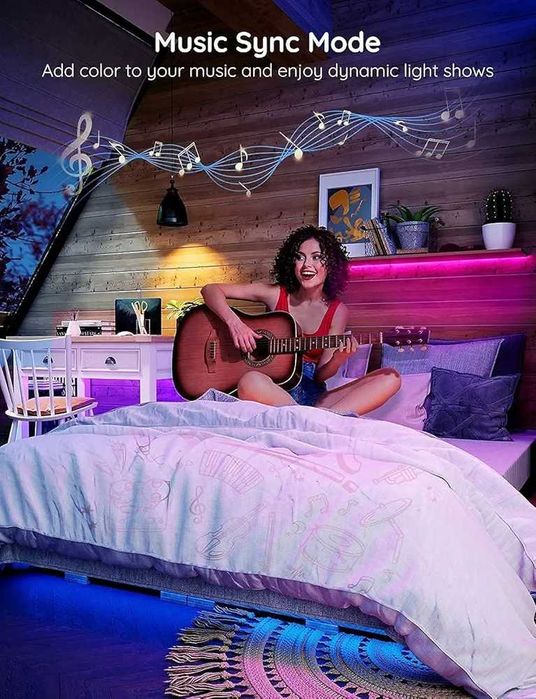 Нова интелигентна RGB LED лента Govee H6110, Wi-Fi, Bluetooth...