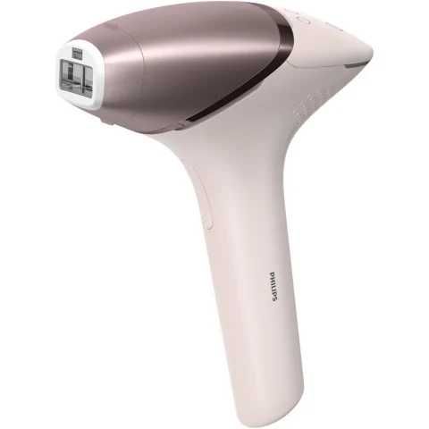 Epilator IPL Philips Lumea Seria 9900 BRI977/00, Senzor Smartskin, tehnologie SenseIQ, conectare la aplicatie cu functii Skin AI, etc