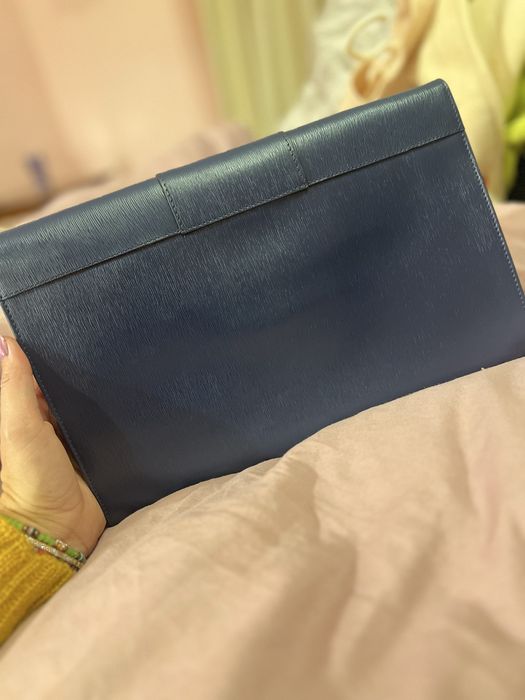 Clutch Musette bleumarin (piele naturală)